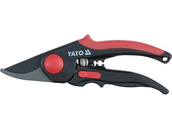 Yato YT-8809, Vertikale blader, Kort håndgrep, Sort, Rød, 210 mm