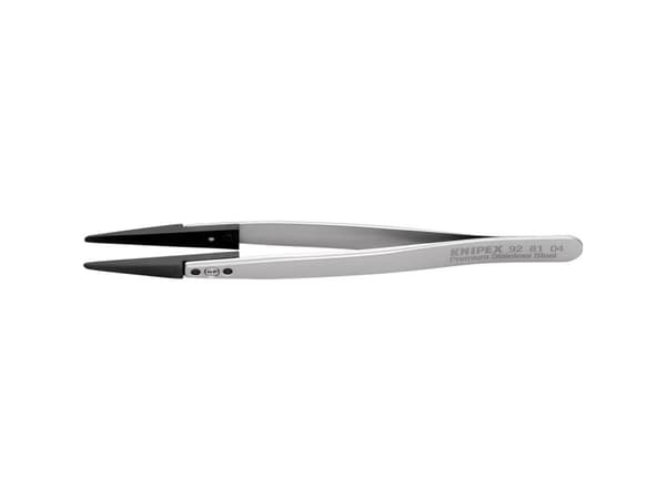 Knipex 92 81 04, Rostfritt stål, Rostfritt stål, Spetsig, Rak, 17 g, 10 mm