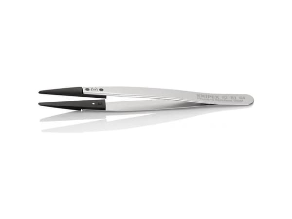 Knipex 92 81 04, Rostfritt stål, Rostfritt stål, Spetsig, Rak, 17 g, 10 mm