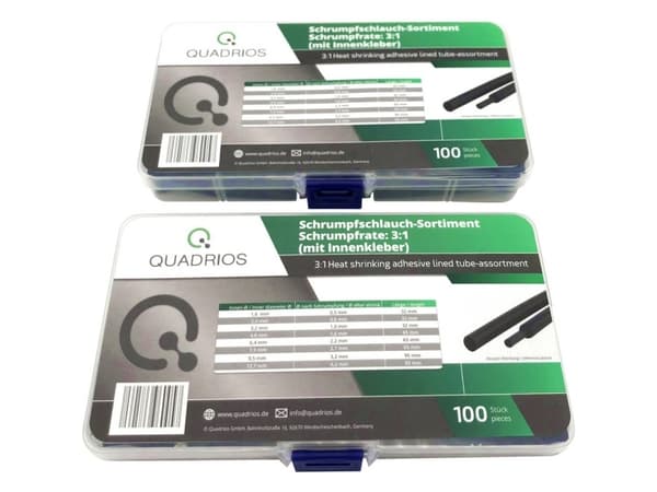 Quadrios 2107CA135 Krympeslangesortiment Krympningshastighed:3:1 200 stk