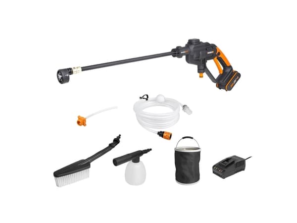 WORX WG620E.2, Kompakt, Batteri, Lågtryck, Svart, Orange, 1 användare (er), 120 l/h Svart, Orange
