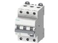 Pikkukuva 1 / 4: Siemens 5SU13367FP10 RCD/katkaisin Sulakkeen koko = 3 3-napainen 10 A 0,03 A