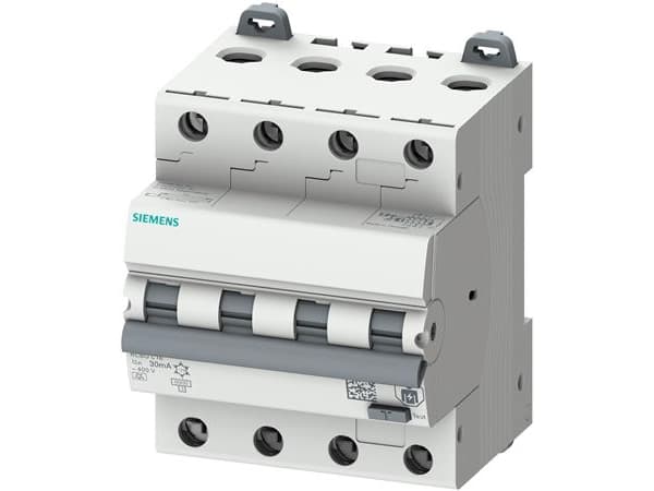 Siemens 5SU13467FP16 FI-sikkerhedsafbryder/automatsikring Sikringsstørrelse = 3 4-polet 16 A 0,003 A