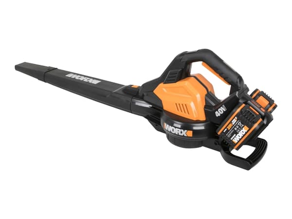 Worx WG583E.9 - Vakuum/løvblåser for hage - trådløs - 40 V - 4 Ah - uten batteri - 696 m³/t - 335 km/h - 2.9 kg - SOLO