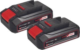 Einhell PXC-Twinpack CB, Batteri, 2,5 Ah, 18 V, Einhell, Svart, Röd, 457,2 g