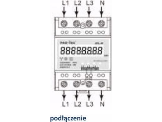 Protec Sähkömittari Pro-Tec 3F digitaalinen MID BYL-3F 0,5-10 (100) A 4200 300