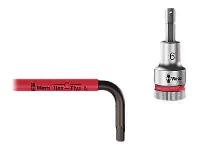 Wera Imperial Stainless 1 3950/9 - L-nyckelsats - 9 delar - i hållare