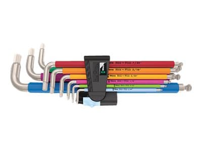 Wera Imperial Stainless 1 3950/9 - L-nyckelsats - 9 delar - i hållare