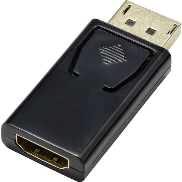 Renkforce RF-4746622 HDMI / DisplayPort Adapter [1x DisplayPort hane - 1x HDMI hona] Svart