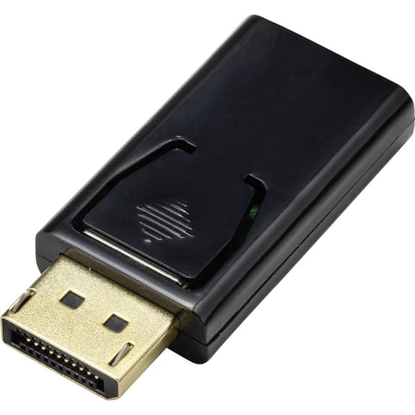 Renkforce RF-4746622 HDMI / DisplayPort Adapter [1x DisplayPort hane - 1x HDMI hona] Svart