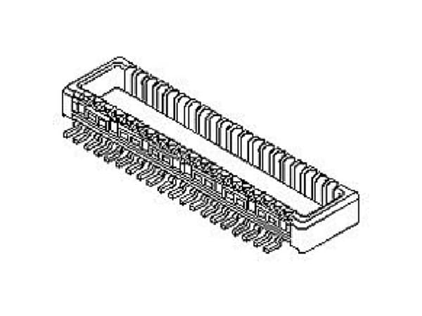 Molex 555600207 3000 pcs 0.50mm Pitch SlimStack Plug, Surface Mount, Dual Row, Vertical, 1.50mm Stack Height, 20 Circuits