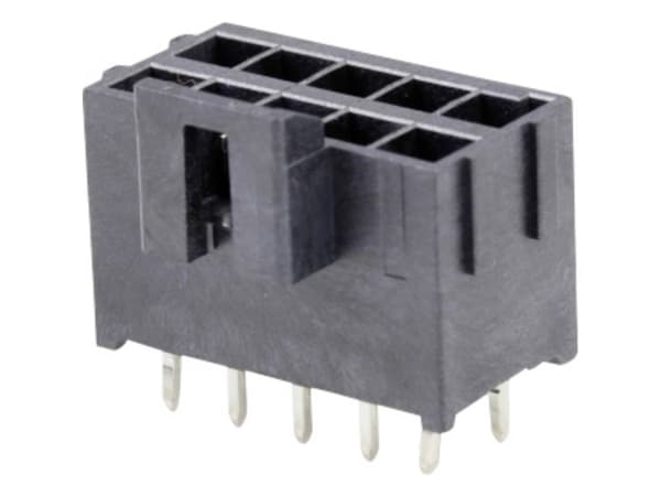 Molex Infälld monterad uttagslist (standard) Totalt antal poler 10 Rutmått: 3,5 mm 1722981210 80 st Bricka