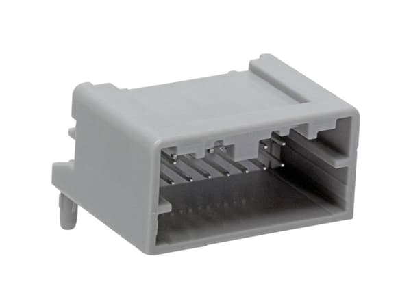 Molex 348260160 55 pcs Mini50 Unsealed Right-Angle Header, Dual Row, 16 Circuit, Polarization Option A, 2.80mm Pin Length, Black