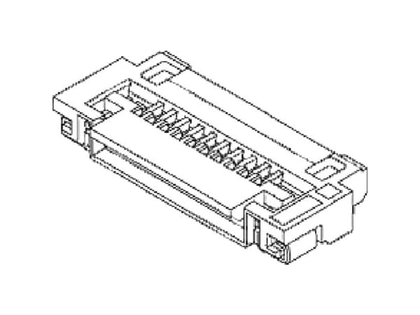 Molex 512966094 3000 pcs 0.50mm Pitch Easy-On FFC/FPC Connector, 1.30mm Height, Right-Angle, Surface Mount, ZIF, Bottom Contact St