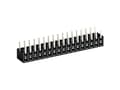 Miniatyrbild 4 av 4: Molex Inbyggd sockellist (standard) Totalt antal poler 6 Rutmått: 2,00 mm 872640652 3440 st Rör
