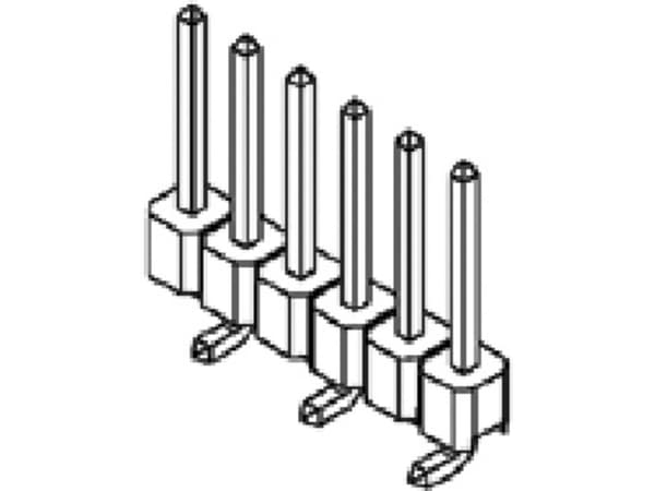 Molex 878980314 320 pcs C-Grid / SL Header, Surface Mount, Breakaway, Vertical, 3 Circuits, 0.38µm Gold (Au) Plating, Tray Packag