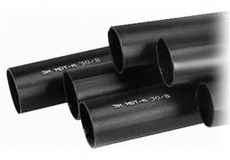 3M krympskena MDT-A-F471 (mm): 19,0 - 6,0 svart 1 meter mellanvägg med klister. Halogenfri flamskyddsmedel