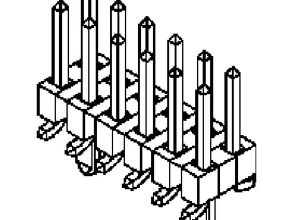 Molex 877591450 37 pcs Milli-Grid Header, Surface Mount, Vertical, 14 Circuits, 0.38µm Gold (Au) Selective Plating, with Press-f