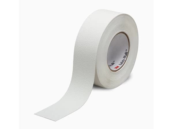 3M Slip-Resistant Fine Resilient Tapes & Treads 280, Vit, Skyddande, Vinyl, 18,3 m, 25 mm