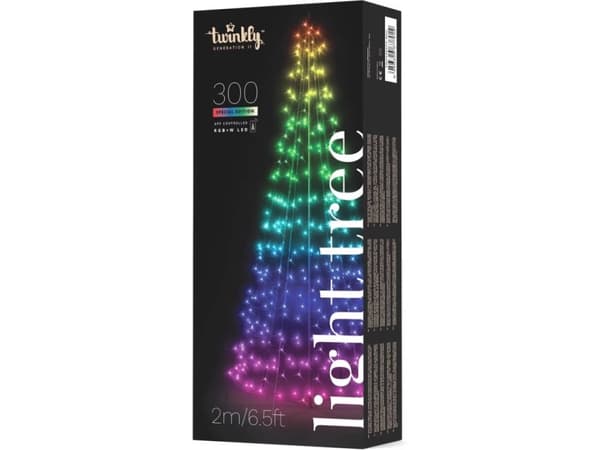 Twinkly - Stränglampor - LED - 16 miljoner färger/varmt till kallt vitt ljus - 3D-träd
