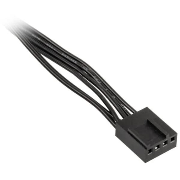 Y-kabel PC-fläkt [1x PC-fläkt hona 4-pol - 4x PC-fläkt hona 4-pol] 0.35 m Svart Kolink