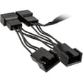 Miniatyrbild 1 av 2: Y-kabel PC-fläkt [1x PC-fläkt hona 4-pol - 4x PC-fläkt hona 4-pol] 0.35 m Svart Kolink