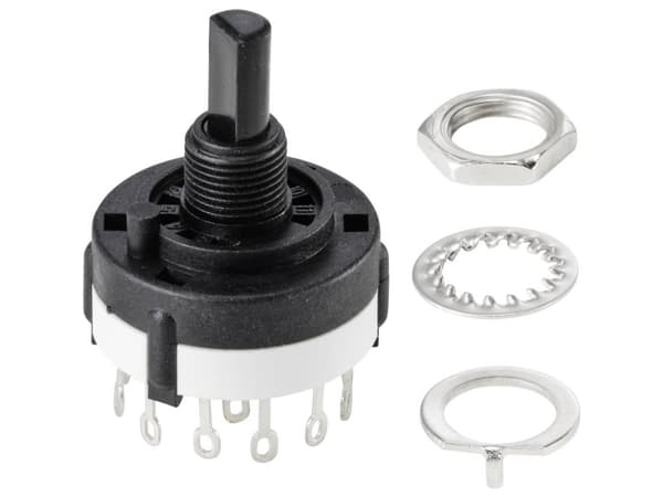 TRU COMPONENTS TC-9415600 SR26A-3X4-F20 Drejekontakt 250 V 150 mA 12 x 30 ° 1 stk