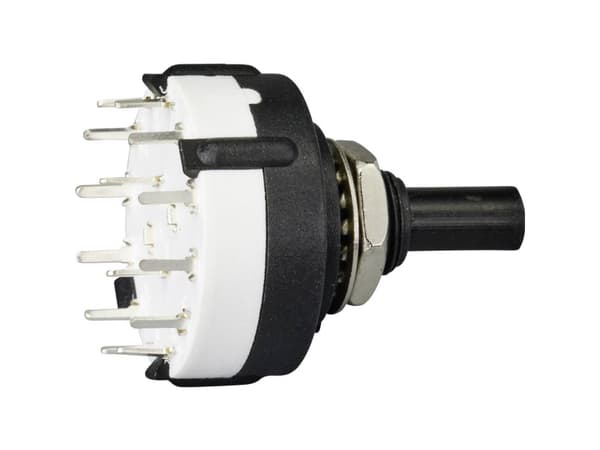 TRU COMPONENTS SR26B4-2X6-7-20 Drejekontakt 250 V 150 mA 12 x 30 ° 1 stk