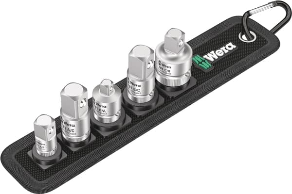 Wera 781/5 Set 1 05042680001 Topnøgle-bit-sæt Drev (skruetrækker) 1/4 (6,3 mm), 3/8 (10 mm) 5 Teile