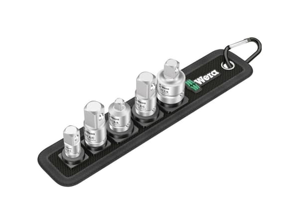 Wera 781/5 Set 1 05042680001 Topnøgle-bit-sæt Drev (skruetrækker) 1/4 (6,3 mm), 3/8 (10 mm) 5 Teile