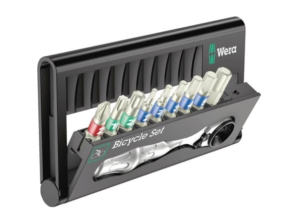 Wera Bicycle Set 9, Musta, Ruostumaton teräs, 123 mm, 27 mm, 74 mm, 156 g, 10 työkalua