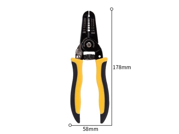 Deli Tools EDL2607, Beskyttelses isolasjon, Sort, Gult