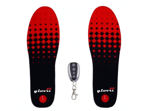 Glovii GW2L, Unisex, Alle (tider), Oppvarmet innersåle, Sort, red, Alle sesonger