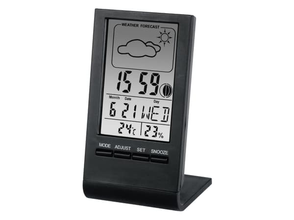 Hama TH-100, Musta, Kosteusmittari sisäkäyttöön, Lämpömittari sisäkäyttöön, 20 - 95%, 0 - 50 °C, F, °C, Digitaalinen