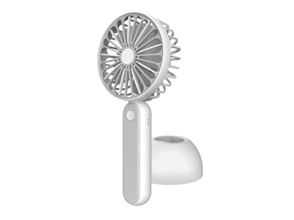 Platinet PRDF6108, Harmaa, Valkoinen, 1 tuuletin(ta), 4 h, Käsituuletin, 1 kpl, Litiumioni (Li-Ion)
