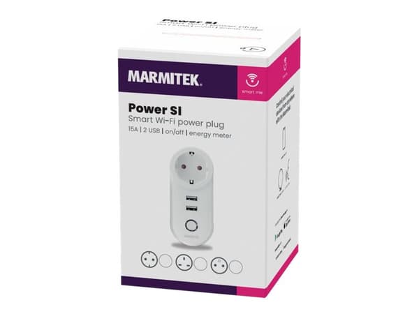 Marmitek Power SI, Langaton, Wi-Fi, 2400 MHz, Sisätila, Valkoinen, Koti