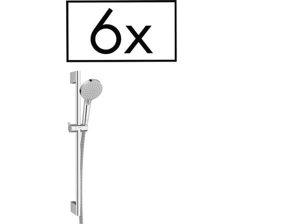 hansGrohe Vernis Blend brusersæt Vario, med bruserstang, 65 cm, projektpakke (6 stk.), krom