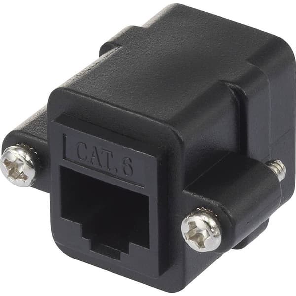 Renkforce RJ45 Nätverk Adapter CAT 6 [1x RJ45 hona - 1x RJ45 hona] Svart