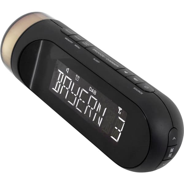 Klockradio soundmaster UR6600SW DAB+, FM Batteri-laddningsfunktion, Stämningsbelysning, Väckningsfunktion Svart