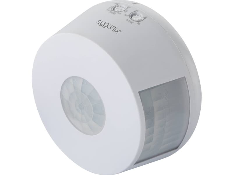 Sygonix SY-4755358 Vægbevægelsessensor Loft 360 ° Relæ Hvid