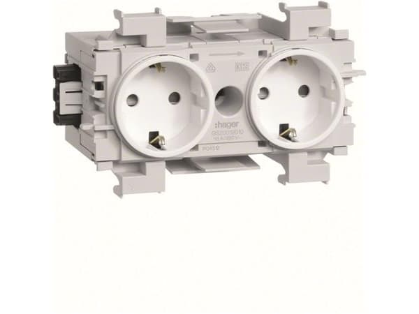 Hager GS20019016, 2P, Valkoinen, Polyamidi, IP20, 250 V, 16 A