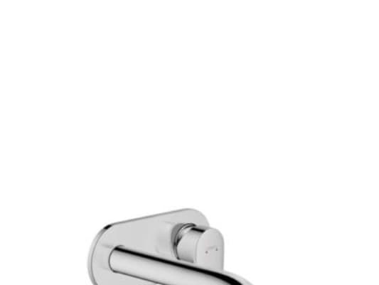 hansGrohe Vernis Blend 1-grebs håndvaskarmatur til 2-huls indbygning i væg, med 20,5 cm tud, krom