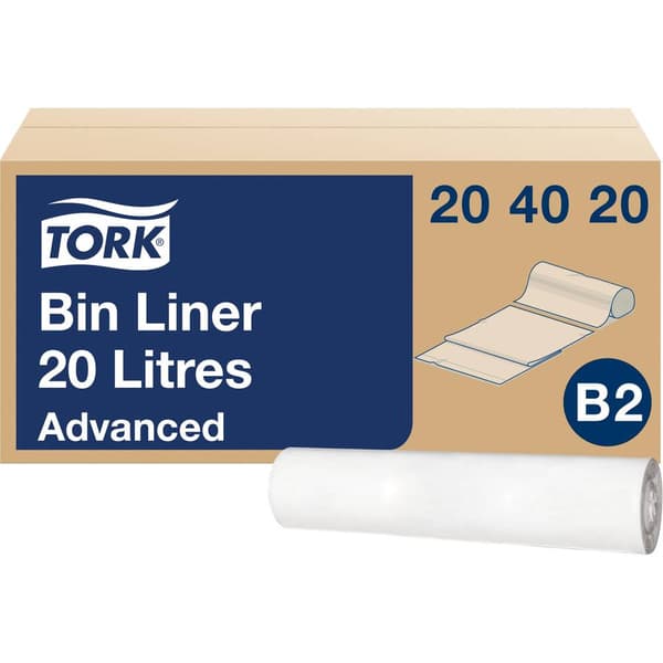 TORK 204020 Sopsäck 20 l Vit 1000 st