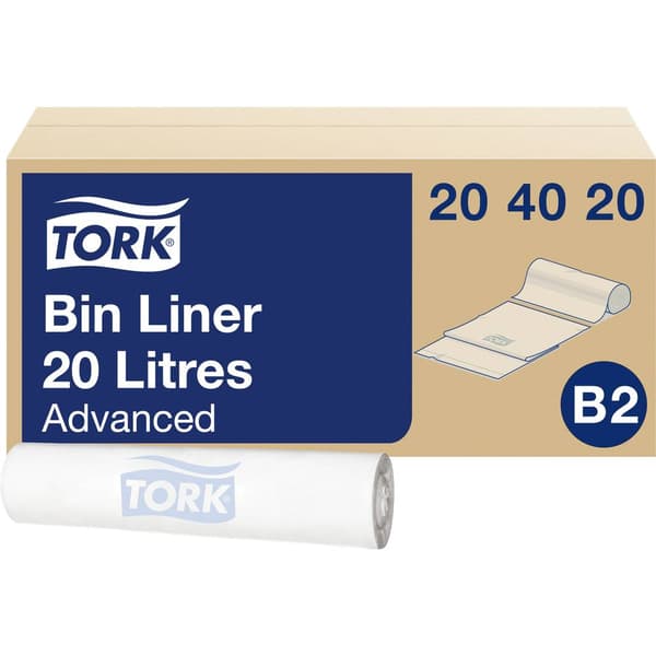 TORK 204020 Sopsäck 20 l Vit 1000 st