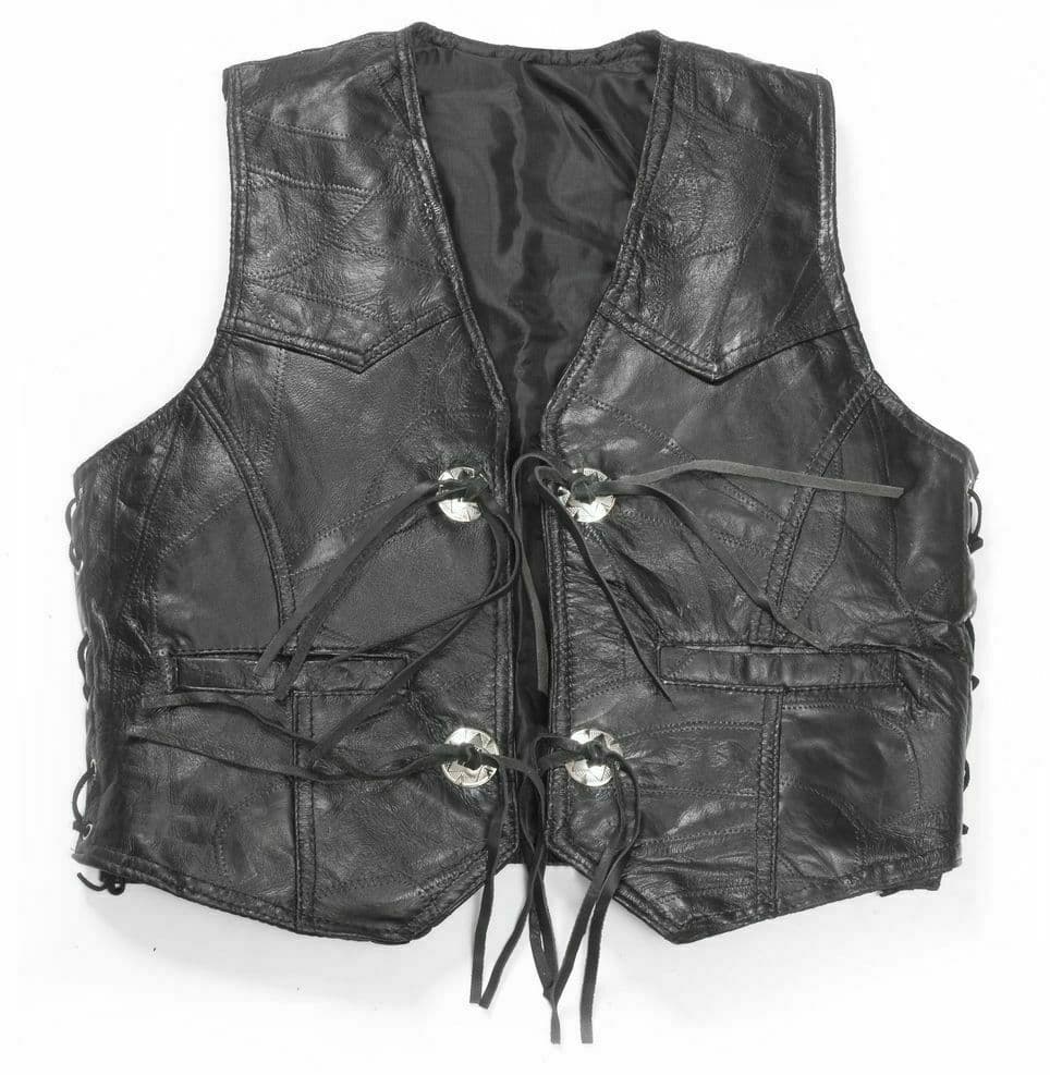 Western Cowboy Jacket Cowhide soft Leather Biker Vest