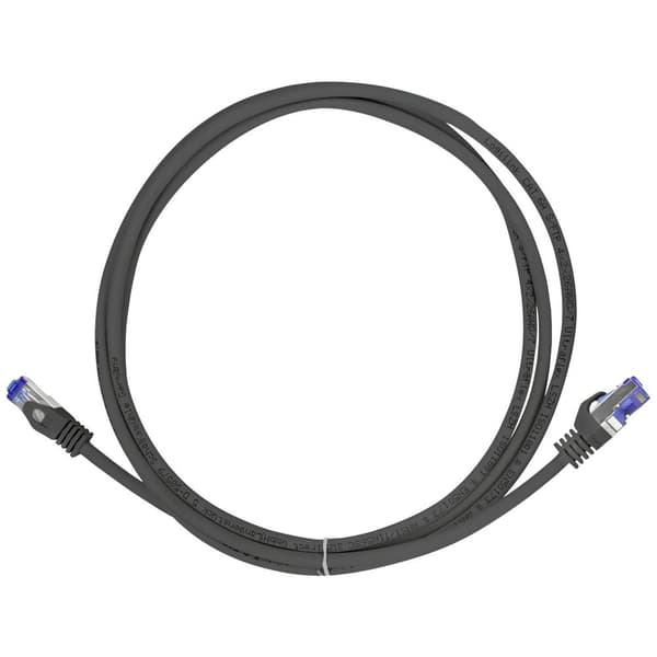 LogiLink C6A093S RJ45 CAT 6A S/FTP 10.00 m Svart 1 st