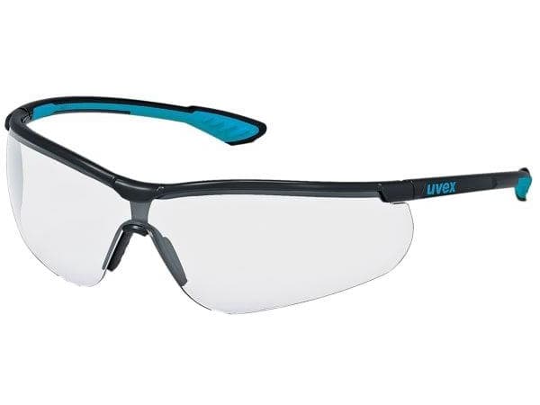Vernebriller Uvex Sportstyle med klar linse, supravision extreme (ripefri og ikke dugg) belegg, svarte/blå ben. Pakket i en detaljist pappeske 1 stk