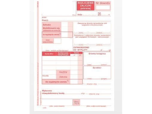 Michalczyk & Prokop Settlement of advance payment A6 40 sheets (409-5)