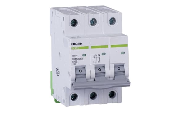 Noark 3P C 16A 6kA AC Ex9BN överströmsbrytare 100143