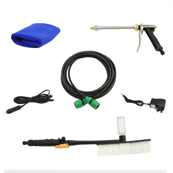 Elektrisk Utrusting för Vattenmatad Fönsterrengöring Fönstertvätt Fönsterputs 30 l Vattentank med Hjul 7 m Vattenslang 60MPa Tryck | MonsterShop